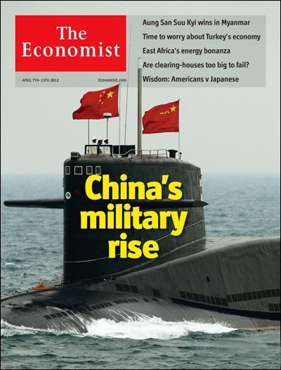 Hình tàu ngầm Trung Quốc trên tạp chí Anh.