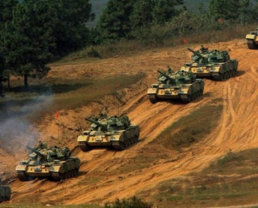 Lực lượng thiết giáp của Quân đội Trung Quốc.