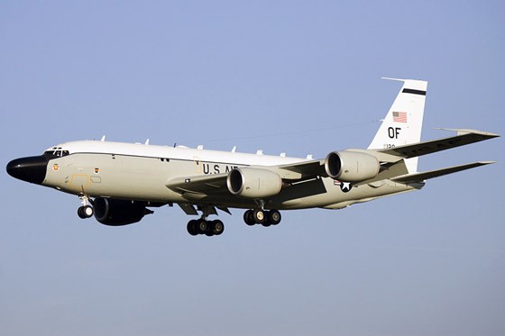 Máy bay trinh sát điện tử RC-135S của Quân đội Mỹ.