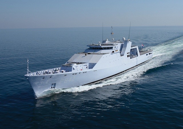 Tàu tuần tra Friesland lớp Holland của Hải quân Hoàng gia Hà Lan.