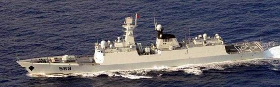 Tàu hộ tống tên lửa lớp Giang Khải (hay lớp 054A) Hải quân Trung Quốc.