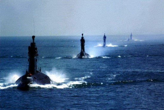 Biên đội tàu ngầm Trung Quốc.