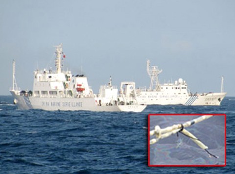 Ngày 26/5/2011, tàu Hải giám Trung Quốc cắt cáp tàu Bình Minh 02 của Việt Nam.