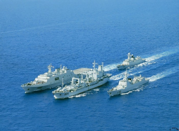 Hải quân Trung Quốc vươn mạnh ra Thái Bình Dương (ảnh từ Internet).