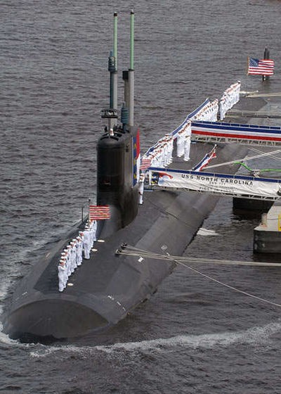 Tàu ngầm hạt nhân lớp Virgiania Mỹ trên biển Đông.