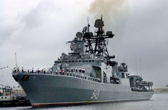Tàu săn ngầm cỡ lớn Shaposhnikov của Hạm đội Thái Bình Dương, Hải quân Nga.