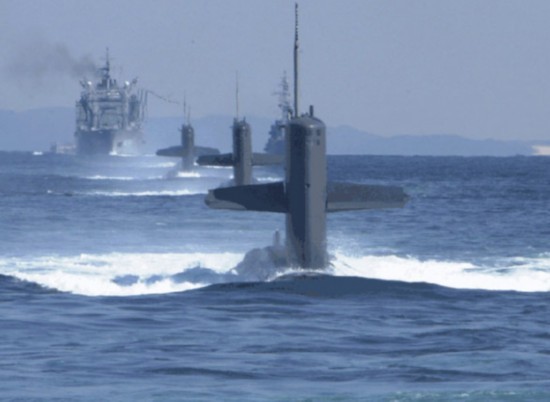 Biên đội tàu ngầm, tàu nổi của Lực lượng Phòng vệ Biển Nhật Bản.