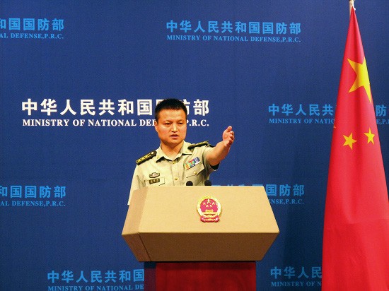 Người phát ngôn Bộ Quốc phòng Trung Quốc, Thượng tá Dương Vũ Quân.