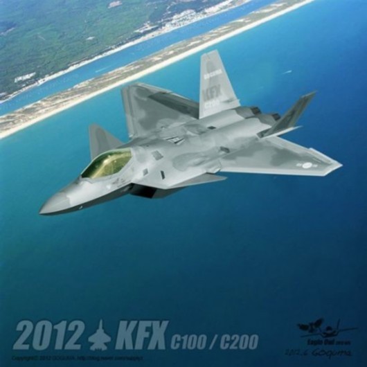 Phương án máy bay chiến đấu thế hệ thứ năm KFX200 của Hàn Quốc.