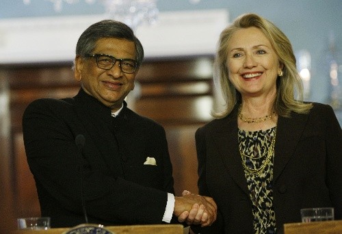Ngoại trưởng hai nước Mỹ và Ấn Độ trong cuộc họp báo chung ngày 13/6 tại Washington, Mỹ.