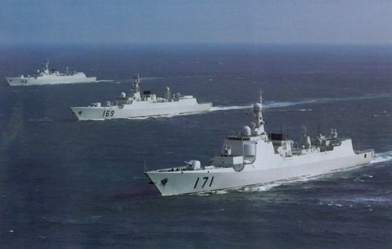 Biên đội tàu chiến kiểu mới Trung Quốc.