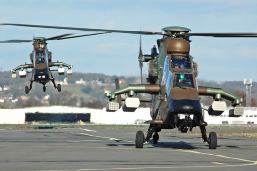 Máy bay trực thăng tấn công Tiger của châu Âu.