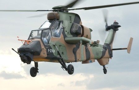 Máy bay trực thăng vũ trang Tiger ARH-1 của châu Âu.