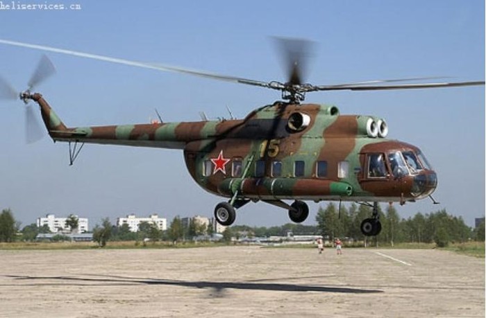 Máy bay vận tải quân dụng Mi-8 của Quân đội Nga.