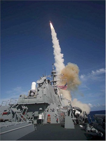 Tên lửa phòng không SM-3 của Mỹ.