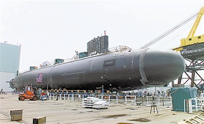 Tàu ngầm hạt nhân tấn công lớp Virginia của Mỹ.