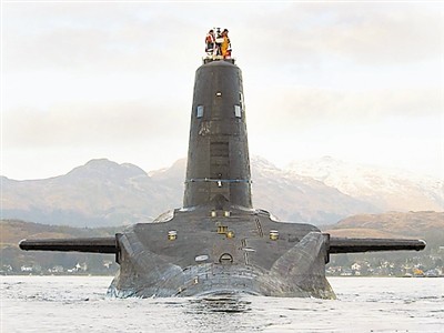 Tàu ngầm hạt nhân trang bị tên lửa đạn đạo lớp Vanguard của Anh.