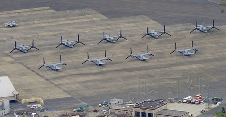 Máy bay MV-22 Osprey tại Nhật Bản ngày 23/7/2012.