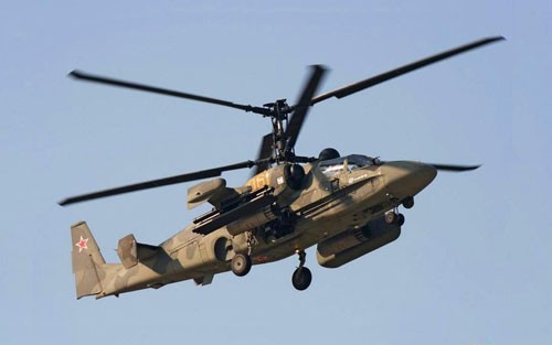 Máy bay trực thăng tấn công Ka-52 do Nga chế tạo.