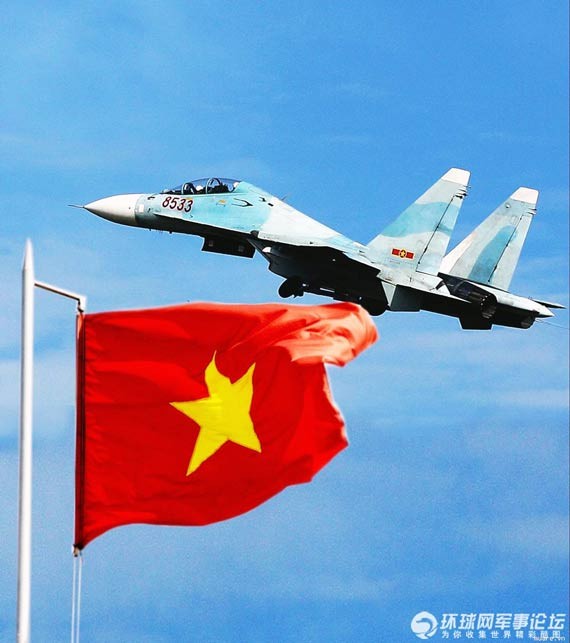 Máy bay chiến đấu Su-30MK của Không quân Việt Nam.