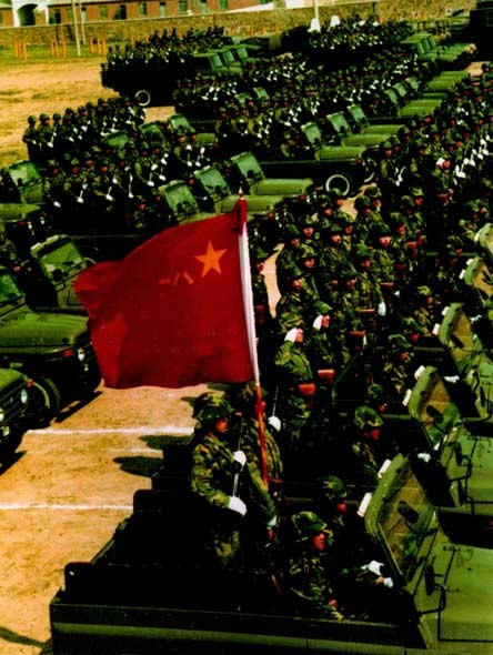 Lực lượng đặc nhiệm Trung Quốc trong lễ duyệt binh.