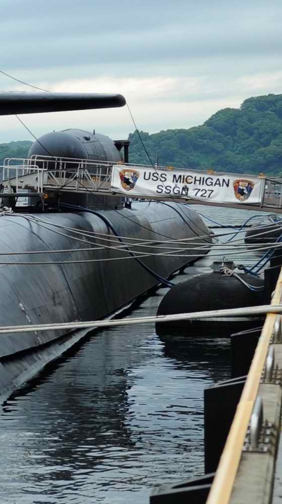 Tàu ngầm hạt nhân USS Michigan lớp Ohio của Hải quân Mỹ.