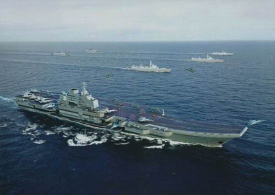 Cụm chiến đấu tàu sân bay Trung Quốc (tưởng tượng)