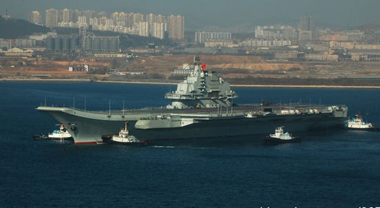 Tàu sân bay đầu tiên Varyag của Trung Quốc chuẩn bị bàn giao cho Hải quân.
