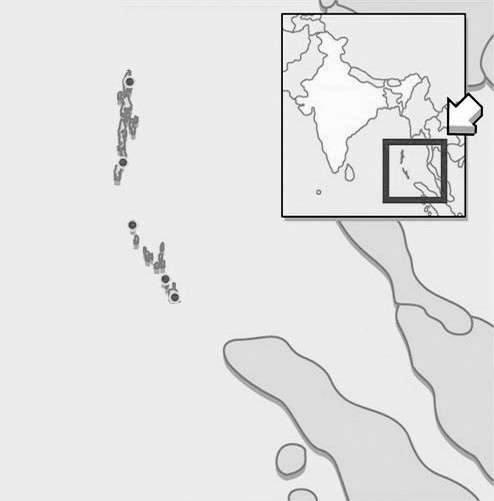 Cụm căn cứ quân sự của Quân đội Ấn Độ ở quần đảo Andaman-Nicobar, kề sát eo biển Malacca, nơi có tuyến đường biển nối liền với biển Đông.