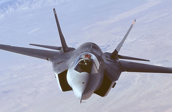 Máy bay chiến đấu thế hệ thứ năm F-35 của Mỹ.