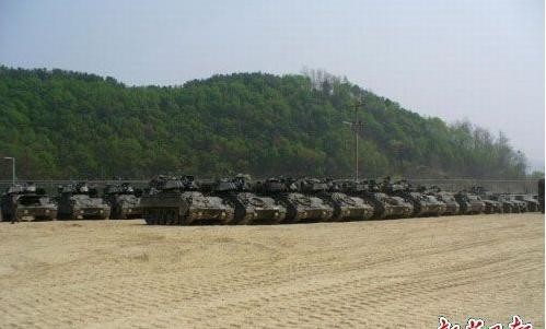Lực lượng thiết giáp/bọc thép quân Mỹ tại Hàn Quốc.