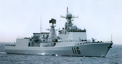 Tàu khu trục phòng không 051C của Hải quân Trung Quốc.