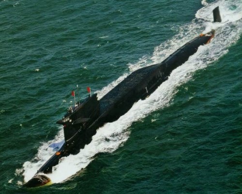 Tàu ngầm hạt nhân chiến lược 092 của Hải quân Trung Quốc.