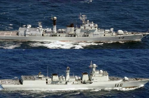 Ngày 4/10/2012, có tới 7 tàu chiến Hải quân Trung Quốc chạy xuyên qua eo biển Miyako đi ra Thái Bình Dương mà không thông báo trước cho phía Nhật Bản.