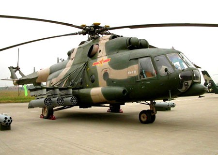 Tháng 7/2012, Trung Quốc đã ký hợp đồng đặt mua 55 máy bay trực thăng đa dụng Mi-171E của Nga, giá mỗi chiếc Mi-171 khoảng 10-12 triệu USD, có thể mang theo 26 người, vận chuyển hàng 4.000 kg. Tháng 12/2009, Trung Quốc từng ký hợp đồng mua 32 máy bay trực thăng Mi-171E của Nga. Trong hình là máy bay trực thăng Mi-171 của lực lượng hàng không, Lục quân Trung Quốc