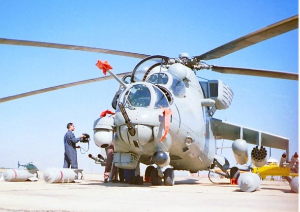 Máy bay trực thăng tấn công Mi-35 của Không quân Ấn Độ, do Nga chế tạo