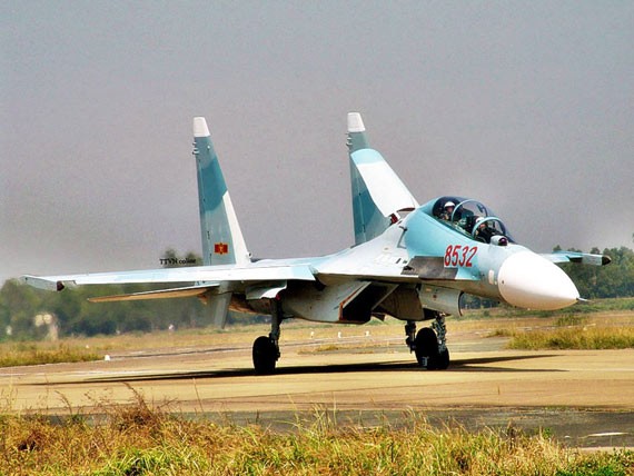 Máy bay chiến đấu Su-30MK2 của Không quân Việt Nam, do Nga chế tạo