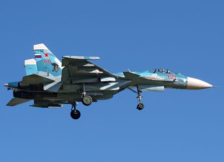 Máy bay chiến đấu hải quân Su-33 của Nga