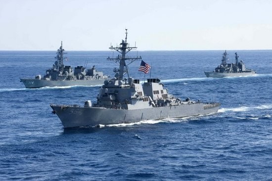 Mỹ-Nhật diễn tập quân sự liên hợp trên biển