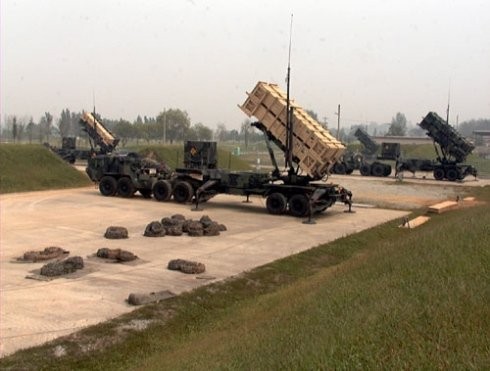 Trận địa phóng tên lửa Patriot-2 ở căn cứ Osan quân Mỹ tại Hàn Quốc