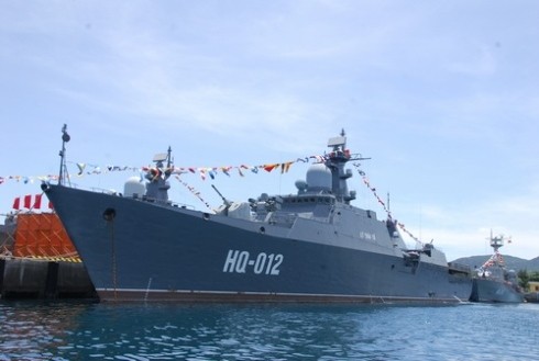 Tàu hộ vệ tàng hình HQ-012 Lý Công Uẩn lớp Gepard của Việt Nam.