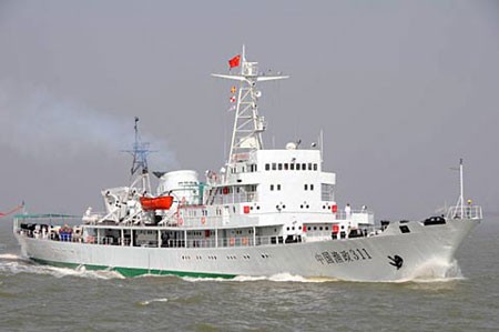 Tàu Ngư chính 311 của Cục Ngư chính - Bộ Nông nghiệp Trung Quốc, có lượng giãn nước là 4.600 tấn, trước đây là tàu chiến của Hải quân Trung Quốc.