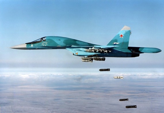 Máy bay chiến đấu ném bom Su-34 Nga