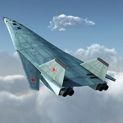 Máy bay ném bom chiến lược thế hệ thứ năm PAK-DA Nga (tưởng tượng).