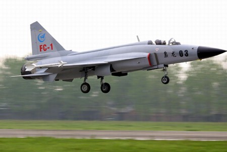 Máy bay chiến đấu FC-1 Kiêu Long do Trung Quốc chế tạo, sử dụng động cơ Nga