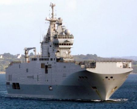 Nga mua tàu tấn công đổ bộ lớp Mistral do Pháp sản xuất, triển khai ở Viễn Đông
