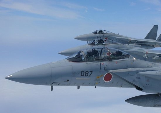 Máy bay chiến đấu F-15J của Lực lượng Phòng vệ Trên không Nhật Bản.