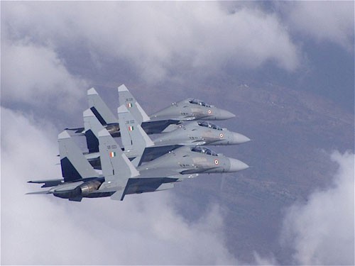 Máy bay chiến đấu Su-30MKI của Không quân Ấn Độ.