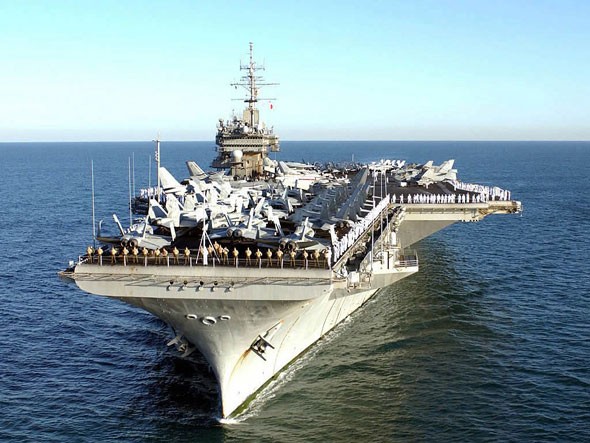 Tàu sân bay USS George Washington của Hạm đội 7, Hải quân Mỹ, triển khai ở khu vực châu Á-Thái Bình Dương.