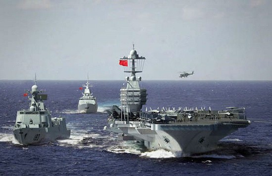 Biên đội tàu sân bay nội địa Trung Quốc (tưởng tượng)